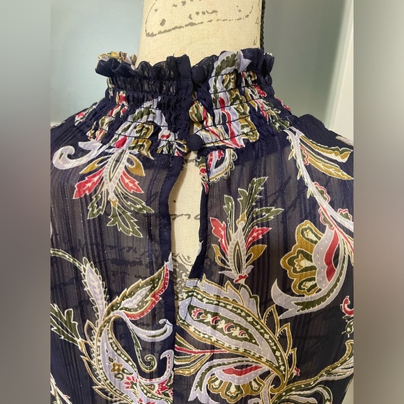 💎 Nannette Lepore sheer sleeveless dress SZ 10 - Picture 4 of 5